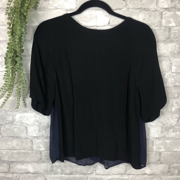 Babaton black and navy blouse - Picture 6 of 8